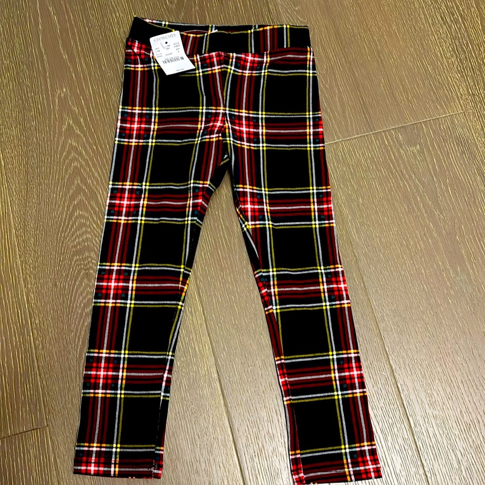NWT Plaid Christmas leggings